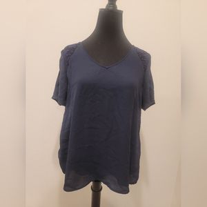 Brand New Collective Concept Hanae Crochet Detail Blouse Size L